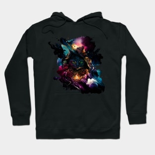 Cosmic Wizard Cat Hoodie